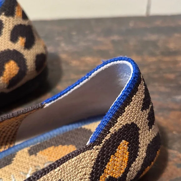 Rothy's Brown and Blue Leopard Flats - Picture 4 of 5